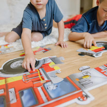 Load image into Gallery viewer, Giant Fire Truck Floor Puzzle - 24 pieces