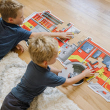 Load image into Gallery viewer, Giant Fire Truck Floor Puzzle - 24 pieces