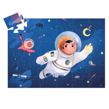 Load image into Gallery viewer, Silhouette Puzzle - An Astronaut on the Moon - 36 pieces