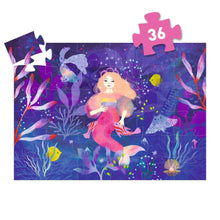 Load image into Gallery viewer, Silhouette Puzzle - Ella the Mermaid - 36 pieces