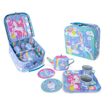 Load image into Gallery viewer, Tin Tea Set: Fantasy - 7 pieces
