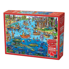 Load image into Gallery viewer, DoodleTown: Gone Fishing - 1000 pieces