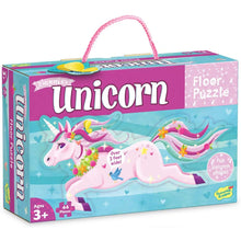 Load image into Gallery viewer, Shaped Floor Puzzle - Unicorn - 44 pieces