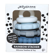 Load image into Gallery viewer, Rainbow Stacker and Teether Toy - Ocean