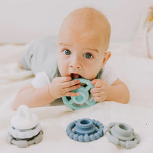 Load image into Gallery viewer, Rainbow Stacker and Teether Toy - Ocean