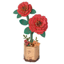 Load image into Gallery viewer, DIY Wooden Flower: Red Camellia
