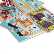 Load image into Gallery viewer, Natural Play Wooden Puzzle:  Ready Set Go