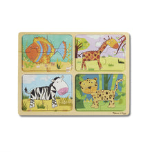 Load image into Gallery viewer, Natural Play Wooden Puzzle:  Animal Patterns