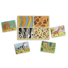 Load image into Gallery viewer, Natural Play Wooden Puzzle:  Animal Patterns