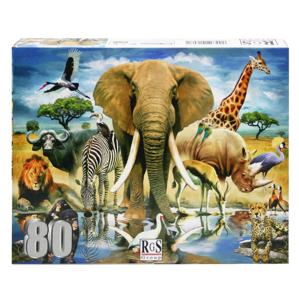 African Oasis Puzzle - 80 pieces – Barefoot Toys