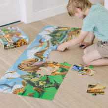 Load image into Gallery viewer, Land of Dinosaurs Floor Puzzle - 48 pieces