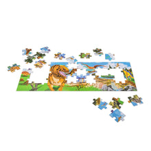 Load image into Gallery viewer, Land of Dinosaurs Floor Puzzle - 48 pieces