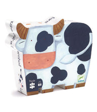 Load image into Gallery viewer, Silhouette Puzzle - The Cows On The Farm - 24 pieces