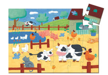 Load image into Gallery viewer, Silhouette Puzzle - The Cows On The Farm - 24 pieces