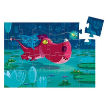 Load image into Gallery viewer, Silhouette Puzzle - Edmond The Dragon - 24 pieces