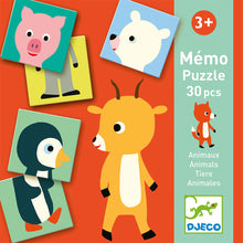 Load image into Gallery viewer, Memo Puzzle - Animals