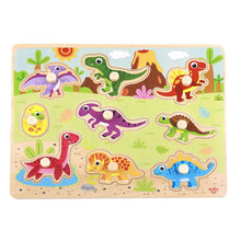 Load image into Gallery viewer, Dino Peg Puzzle