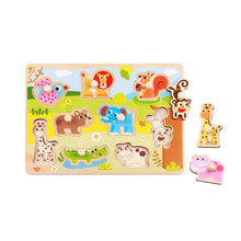 Load image into Gallery viewer, Jungle Peg Puzzle