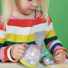 Load image into Gallery viewer, Musical Tin Tea Set: Fantasy - 15 pieces