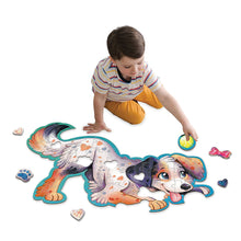 Load image into Gallery viewer, Shaped Floor Puzzle - Puppy - 43 pieces