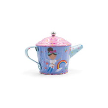 Load image into Gallery viewer, Tin Tea Set: Rainbow Fairy - 7 pieces