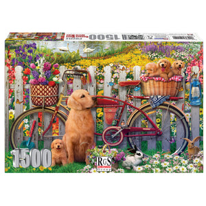 Garden Dogs with Bike - 1500 pieces