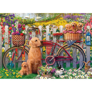 Garden Dogs with Bike - 1500 pieces