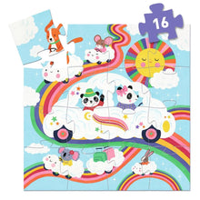 Load image into Gallery viewer, Silhouette Puzzle - Cloud Car - 16 pieces
