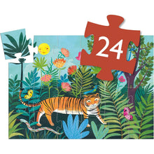 Load image into Gallery viewer, Silhouette Puzzle - The Tiger&#39;s Walk - 24 pieces
