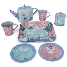 Load image into Gallery viewer, Tin Tea Set: Enchanted - 9 pieces
