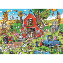 Load image into Gallery viewer, DoodleTown: Farmyard Folly - 1000 pieces
