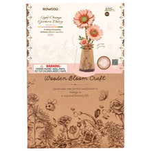 Load image into Gallery viewer, DIY Wooden Flower: Light Orange Gerbera Daisy
