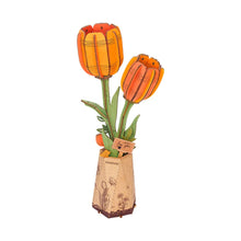 Load image into Gallery viewer, DIY Wooden Flower: Orange Tulip
