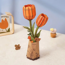 Load image into Gallery viewer, DIY Wooden Flower: Orange Tulip
