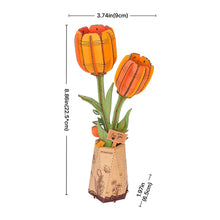 Load image into Gallery viewer, DIY Wooden Flower: Orange Tulip
