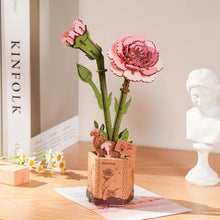 Load image into Gallery viewer, DIY Wooden Flower: Pink Carnation
