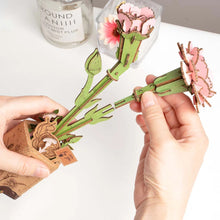 Load image into Gallery viewer, DIY Wooden Flower: Pink Carnation

