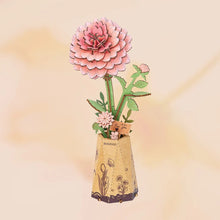 Load image into Gallery viewer, DIY Wooden Flower: Pink Dahlia
