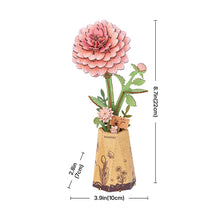 Load image into Gallery viewer, DIY Wooden Flower: Pink Dahlia
