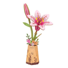 Load image into Gallery viewer, DIY Wooden Flower: Pink Lily
