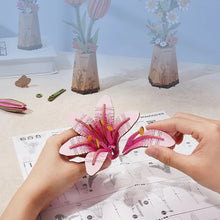 Load image into Gallery viewer, DIY Wooden Flower: Pink Lily
