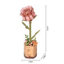 Load image into Gallery viewer, DIY Wooden Flower: Pink Rose
