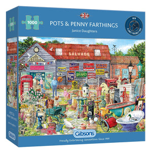 Pots & Penny Farthings - 1000 pieces