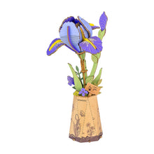 Load image into Gallery viewer, DIY Wooden Flower: Purple Iris
