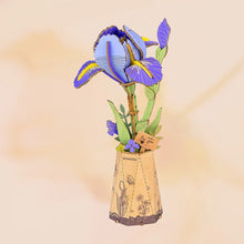 Load image into Gallery viewer, DIY Wooden Flower: Purple Iris
