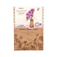 Load image into Gallery viewer, DIY Wooden Flower: Purple Moth Orchid
