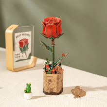 Load image into Gallery viewer, DIY Wooden Flower: Red Rose
