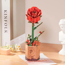 Load image into Gallery viewer, DIY Wooden Flower: Red Rose
