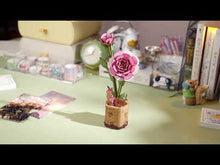 Load and play video in Gallery viewer, DIY Wooden Flower: Pink Carnation
