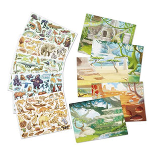 Reusable Sticker Pad: Jungle & Savanna